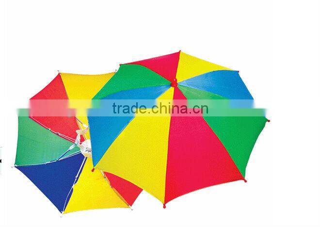 Hand Free Sun Protection Customizable Head umbrella Mini Umbrella Hat