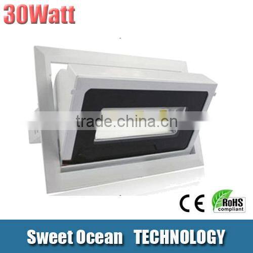 Top Sale Ce ROsh Approved Cob Chip downlight 40w 30w Led Rectangle Downlight