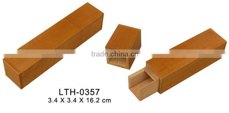 wooden tube with holder