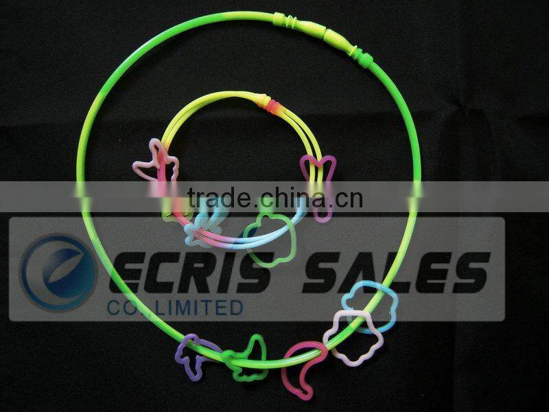 glow silicone necklace