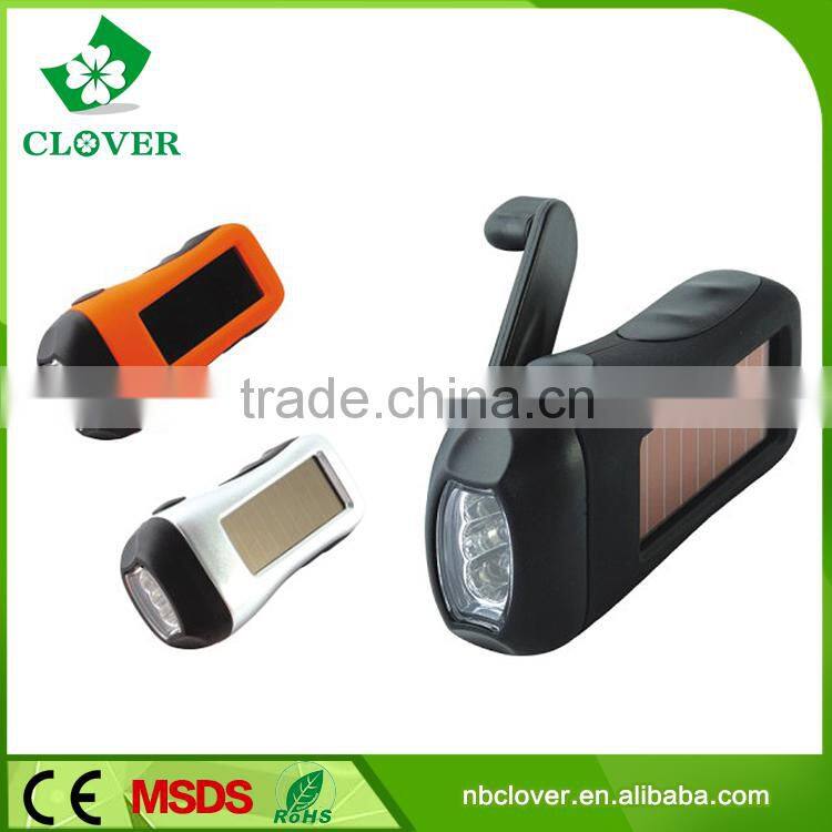 Made in china high brightness hand charge torch light 3 led dynamo torch