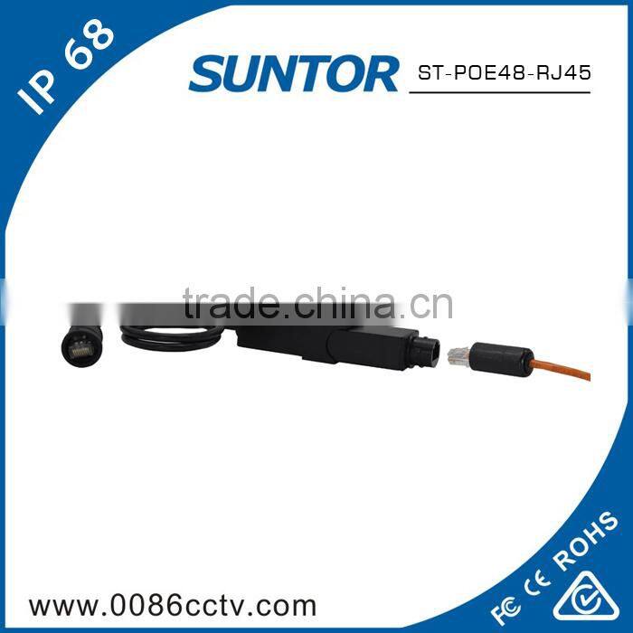 Waterpoof cat5 rj45 connector bush to din cable for wifi router