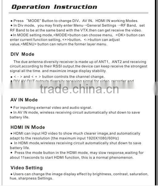 C663 5.8GHz FPV Video Wireless AIO Video Goggles SpeXman Flysight w/ Headset&front camera compared with FatShark Dominator V2