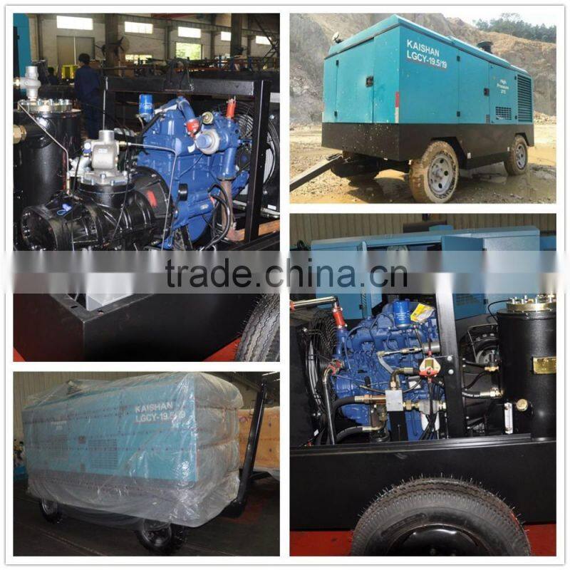 KAISHAN BRAND LGCY19.5/19 Diesel Engine Screw Air Compressor For Sand Blasting