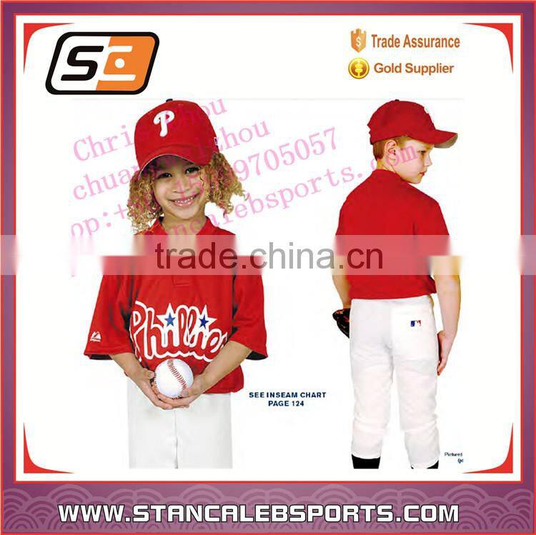custom design baby kids baseball shirt baseball jersey wholesale