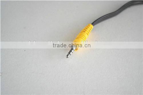 4poles 3.5mm yellow male to 3RCA Female audio cable top quality cabletolink