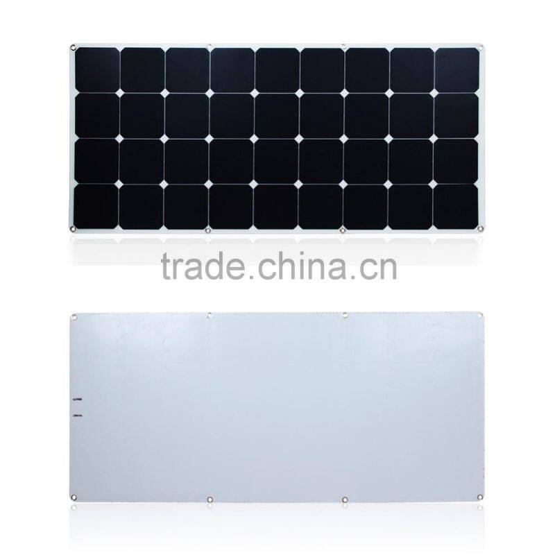 Top quality most popular 120w sunpower flexible solar panel for RV, Marine