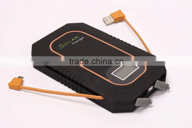 Foldable Power Bank with a Build-in Hhigh Efficiency Solar Panel