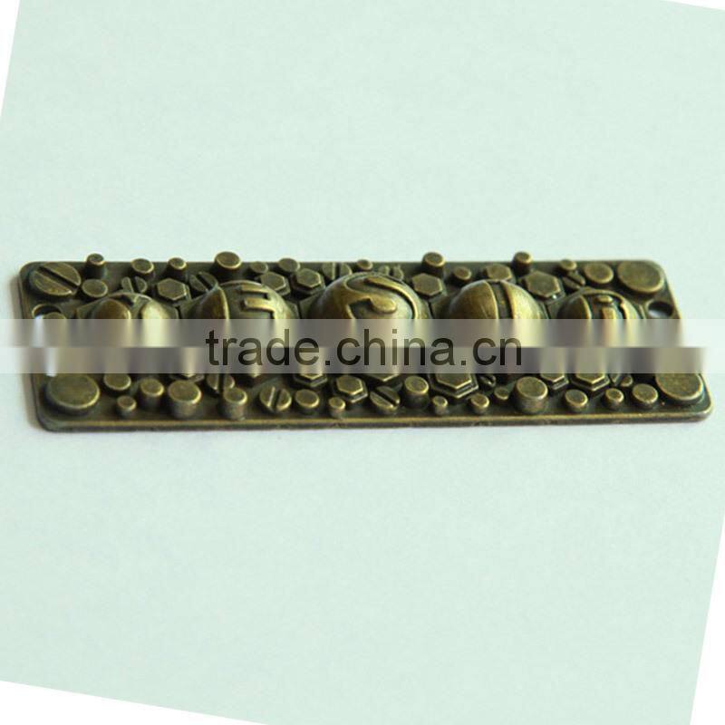 Fashion Metal Leather Label