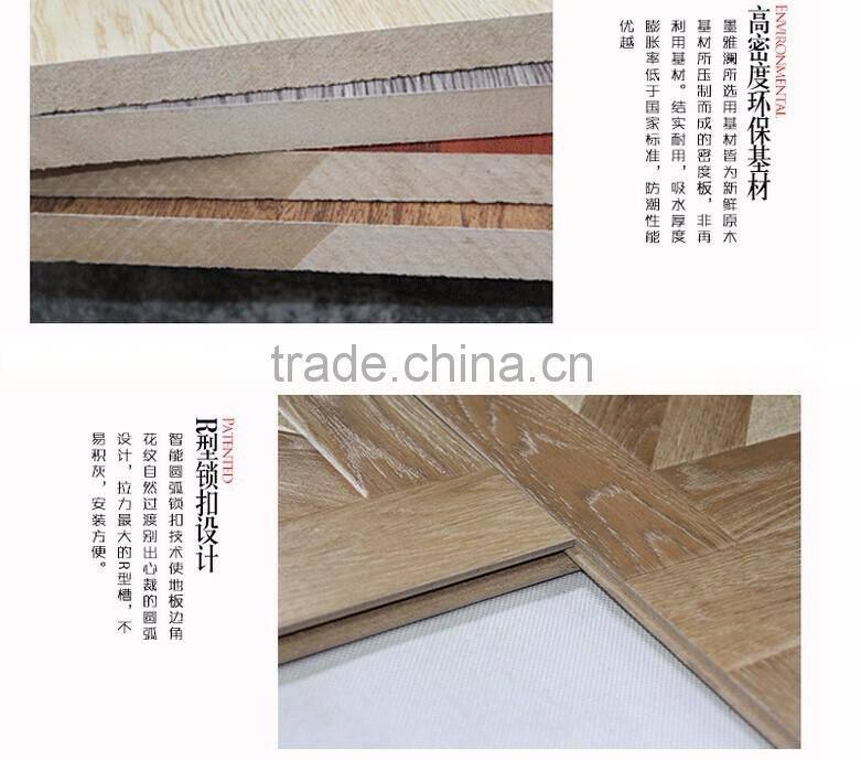 12mmLaminate flooring Heat resistant to wear Living room, bedroom, hallway 1210 400 12