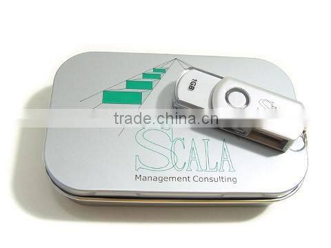 Most popular metal twist swivel USB great for gift market promotioal USB stick