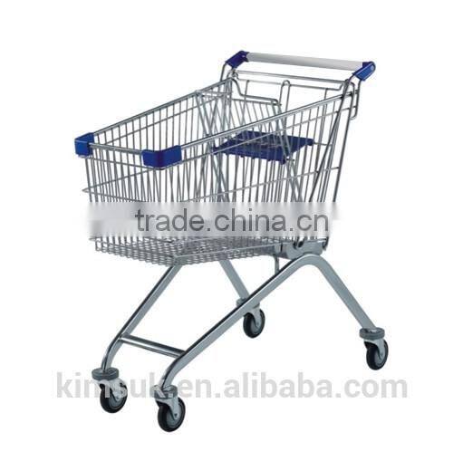 Europe Style Supermarket trolley Supermarket shopping cart 60-240L