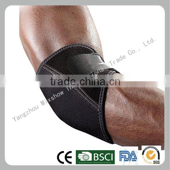 neoprene adjustable compression elbow brace one size black