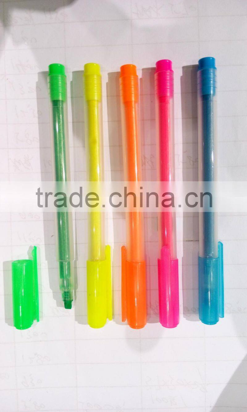 Mini highlighter with plastic box