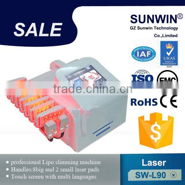 14pcs Dual Wave lipo-laser machine /lipolaser slimming weight loss machine