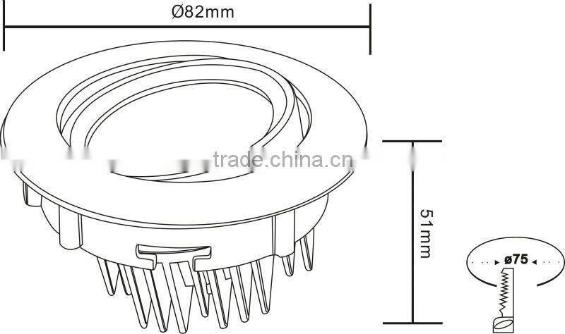 2014 new product 5w cob led ceiling light