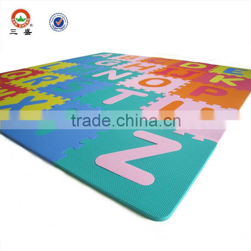 Wholesale alphabet jigsaw puzzle eva foam mat/baby number puzzle mat/alphabet puzzle mat