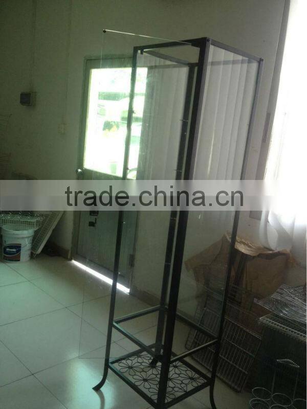 transparent glass wine and cup cabinet