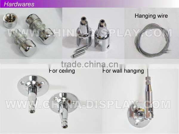 Transparency lightbox display sign hanging window led light pockets