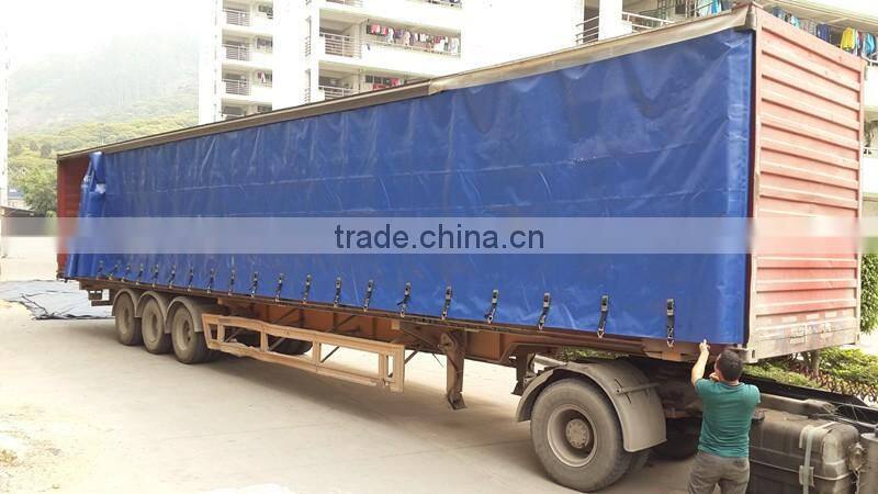 Super Quality Fire Retardant Waterproof Truck Side Curtains Tarpaulin, Durable Printed Container Side Curtain Tarpaulin