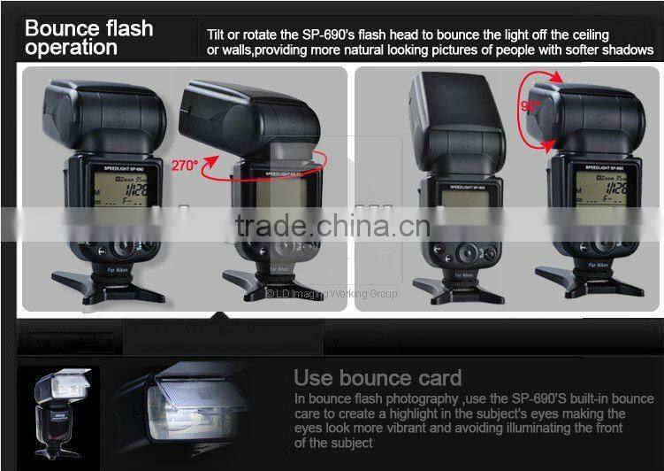 Oloong SP-700 high speed 1/8000s GN60 master control camera speedlite flash for Canon