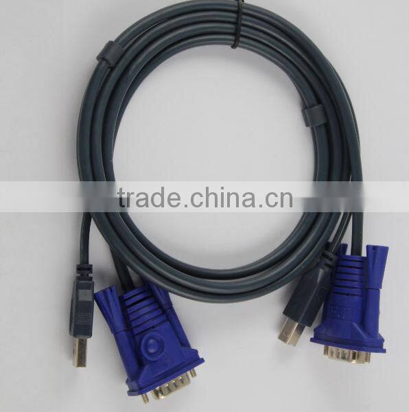 1.5m cable KVM system VGA to VGA usb printer adapter