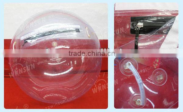 EN71 D=2m water absorbing polymer balls with Germany Tizip zipper