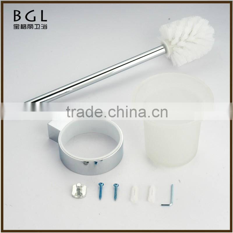 manufactory zine alloy sliver bathroom accessories most friendly toiet brush holder