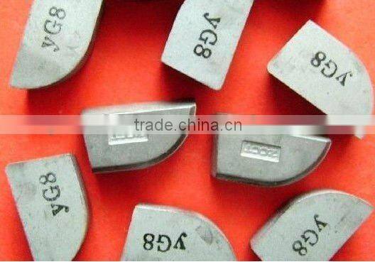 tungsten carbide brazed tips with good function and property