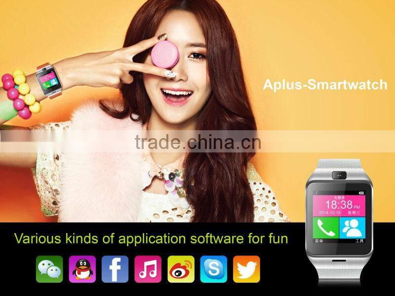 APLUS GV18 Smart Watch Phone GSM MTK6260A 1.54" Touch Screen Anti-lost Remote Camera NFC Band for IOS and Android