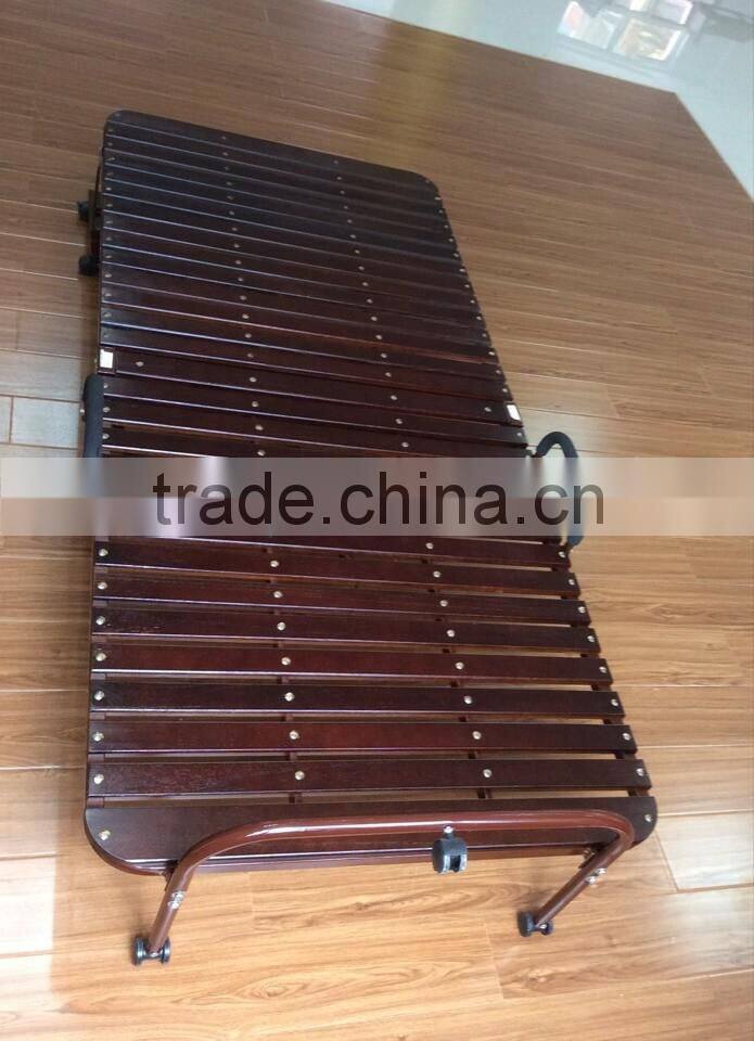 Folding Batten Guest Room Bed Hotel Extra Wood Bed