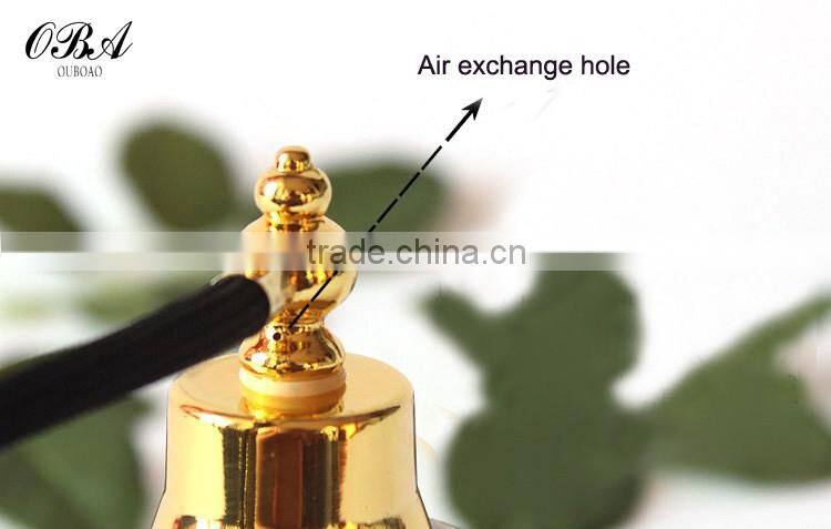 Handmade luxury european style creative air bag golden glass perfume bottle,Round empty gasbag spray glass bottle 100ml