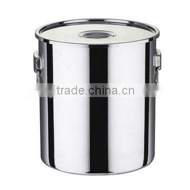 SuperSteel 18/8 Stainless Steel Induction Ready Stock Pot with Cover, 20-Quart, Natural