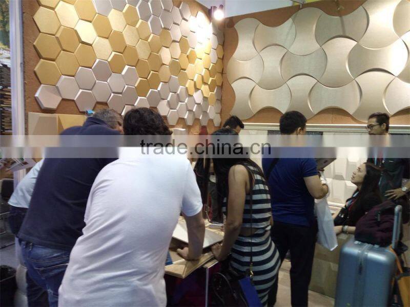 Quick decor idea 3D self -stick leather MOSAIC easy DIY Hexagon