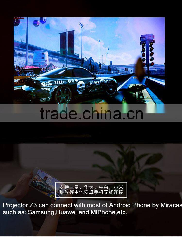 New Arrival! Ultra HD Smart Mini Short Throw 3D Projector Z3