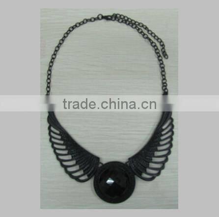 Pretty Steps Black Pendant Statement Necklace Latest Model Fashion Necklace