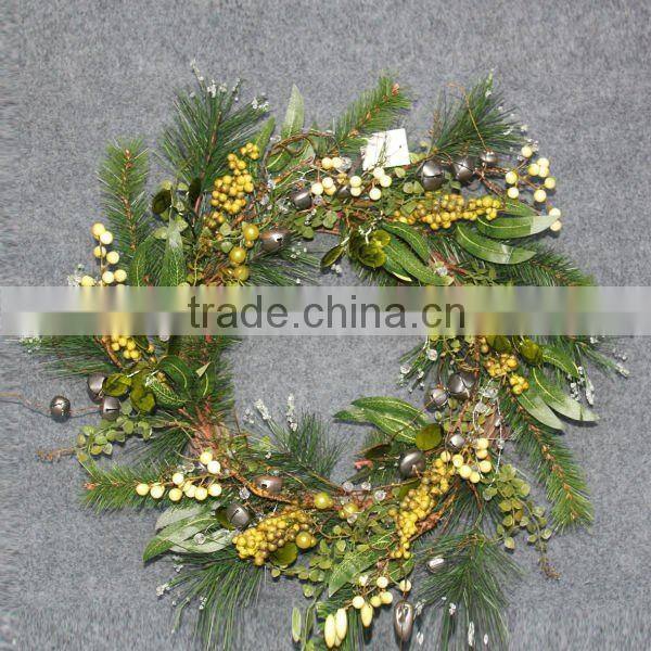 Decorative Chistmas Pinecone Wreaths / Artificial Flower Wreaths
