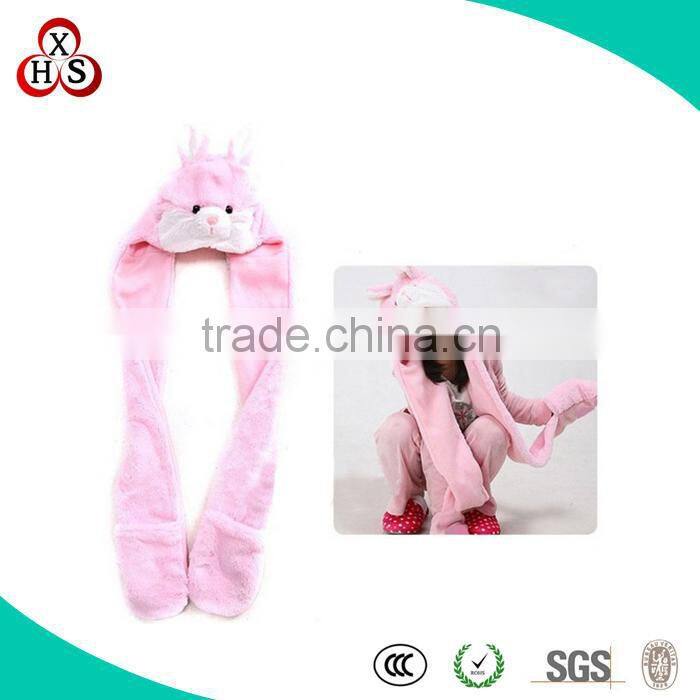 Soft Wholesale Stuffed Funny Manufacture Price plush animal head hat