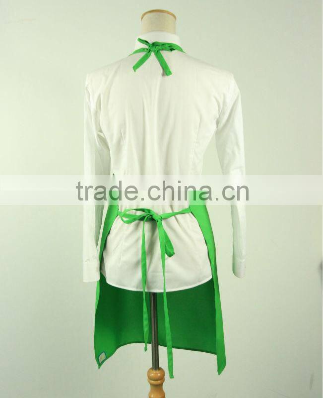 cotton plain green aprons