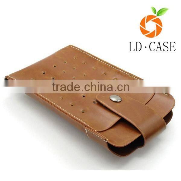 Multifunctional PU Leather Mini Mobile Phone Bag Pouch Purse with belt clip