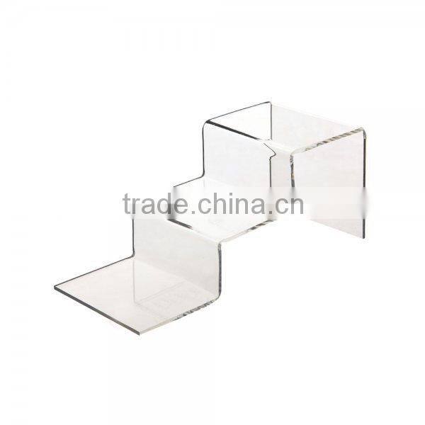 custom clear assembled supermarket shelf acrylic display rack for wholesale cheap
