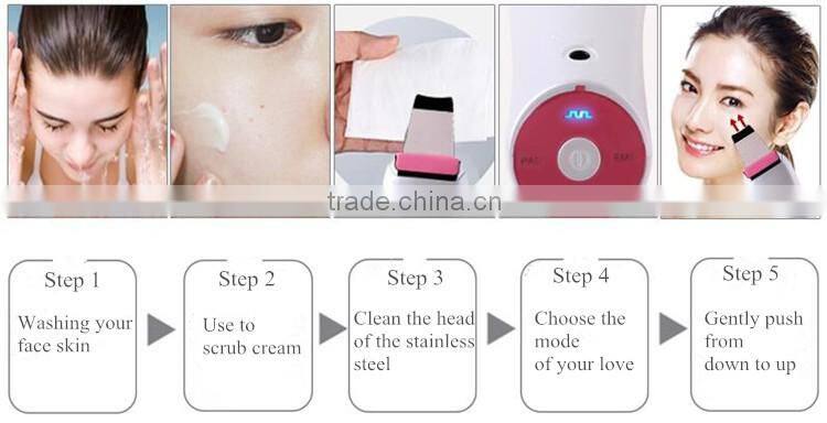 Beauty skin facial Ultrasound skin scrubber ultraschall Beauty machine