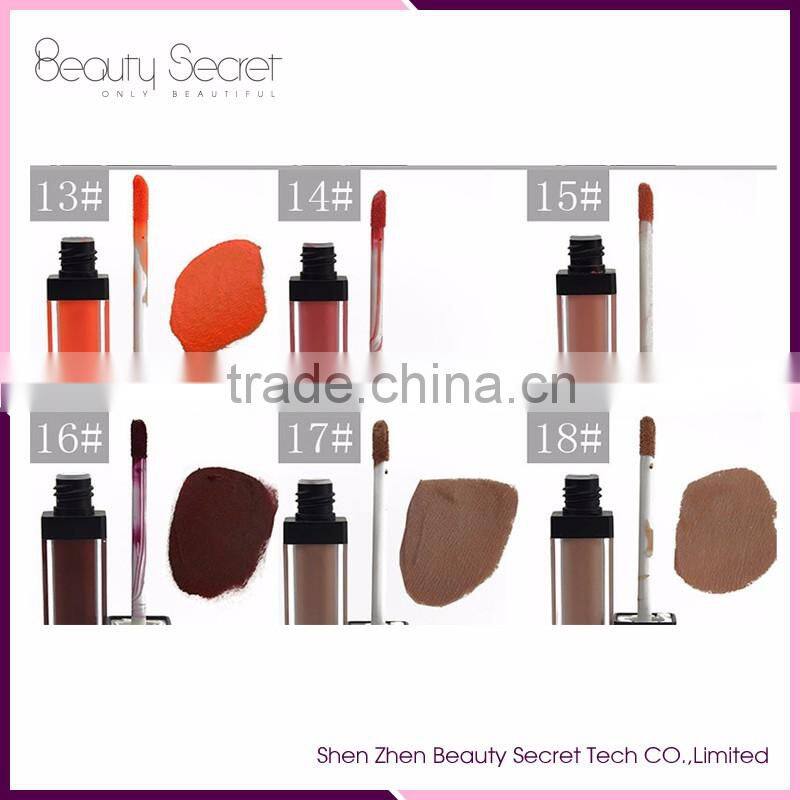 cosmetics make your own matte liquid lipstick tube 36 colors for choice