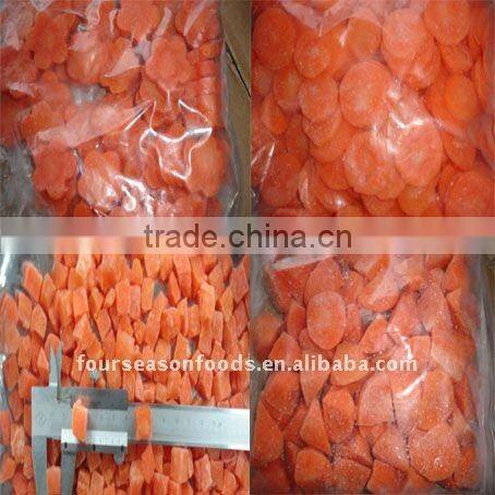 Four season food iqf frozen carrot, dices, slices, cube