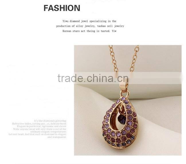 2014 Fashion Trend Elegant Rain Water Drop Pendant Necklace