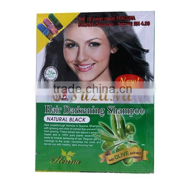 Imported hair dye color shampoo /black hair colour