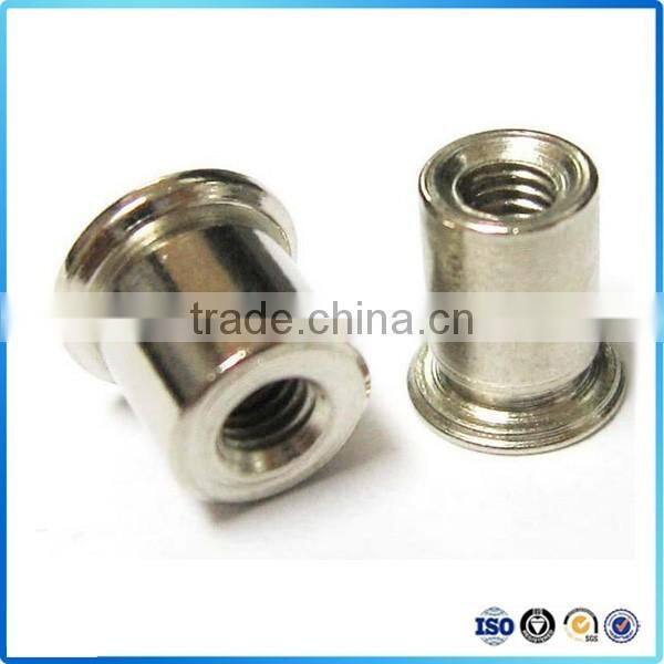 Custom ISO9001 brass hex screw with double threads