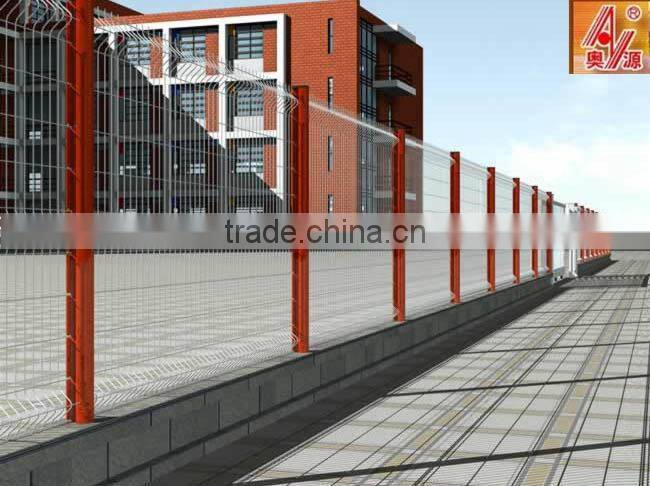 Euro Style Free Standing Metal Palisade Fence / Wrought Iron Fence Panel Hot Sale