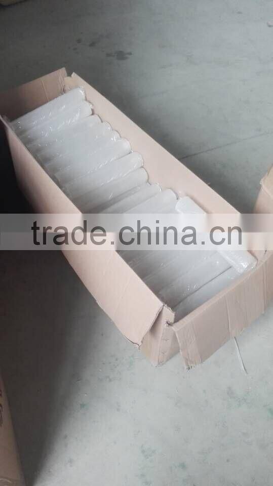 60mm outer diameter 5mm thickness length 308mm screw one side sandblast frost mily white color acrylic tube led light