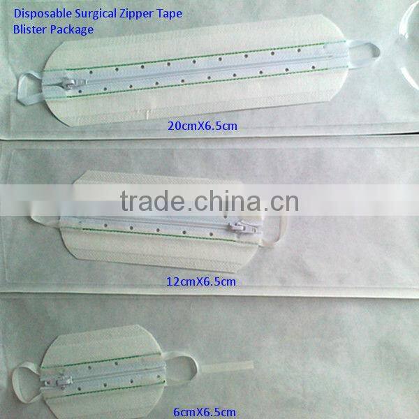 Disposable Surgical Zipper Tape For Wound Closure